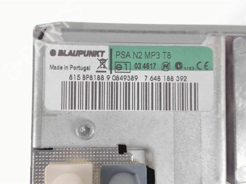 Radio PEUGEOT 3008 I MPV (0U_) 1.6 HDi | BP20450103E6 