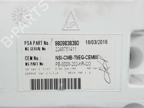 Instrument cluster PEUGEOT 308 II (LB_, LP_, LW_, LH_, L3_) 1.6 HDi 100 | BP20421680C47