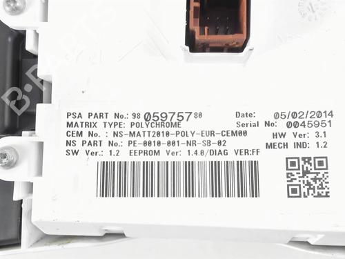 Instrument cluster PEUGEOT 508 I (8D_) 2.0 HDi | BP20419420C47