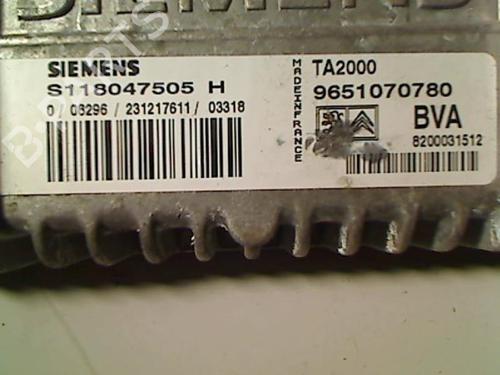 Engine control unit (ECU) PEUGEOT 307 (3A/C) 1.6 16V | BP20413009M57