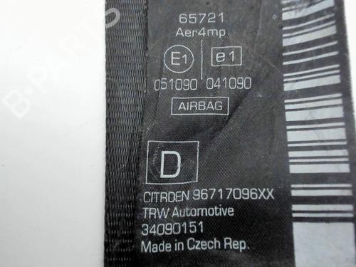 Front right seatbelt CITROËN DS3 (SA_) 1.6 HDi 90 | BP36669267I25 - Image 2