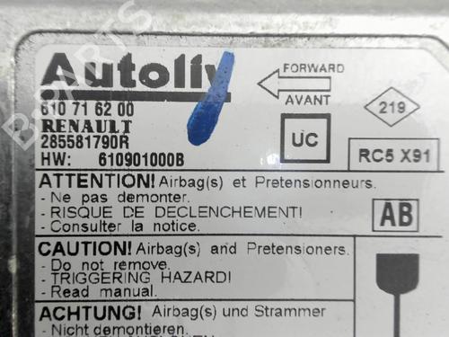 ECU airbags RENAULT LAGUNA Coupe (DT0/1) 2.0 dCi (DT01, DT08, DT09, DT0K, DT12, DT1C, DT1D, DT1M,... | BP26398434M53 