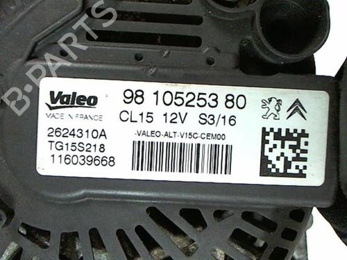 Alternator PEUGEOT 308 II (LB_, LP_, LW_, LH_, L3_) 1.6 HDi 100 | BP20449521M7 