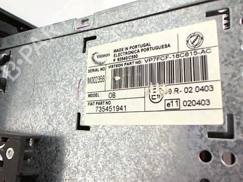 Radio FIAT BRAVO II (198_) 1.6 D Multijet (198AXH1B) | BP20455073E6 