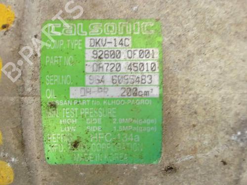 Used AC compressor NISSAN TERRANO II (R20) 2.7 TDi 4WD (125 hp) 20421345