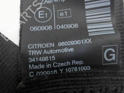 Front left seatbelt CITROËN C5 III (RD_) 2.0 HDi 150 / BlueHDi 150 (RDRHEA, RDRHE8, RDAHRM,... | BP37166142I26 - Image 5