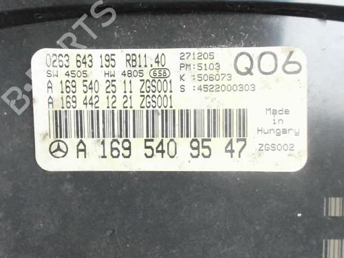 Instrument cluster MERCEDES-BENZ B-CLASS Sports Tourer (W245) B 180 CDI (245.207) | BP25445245C47 