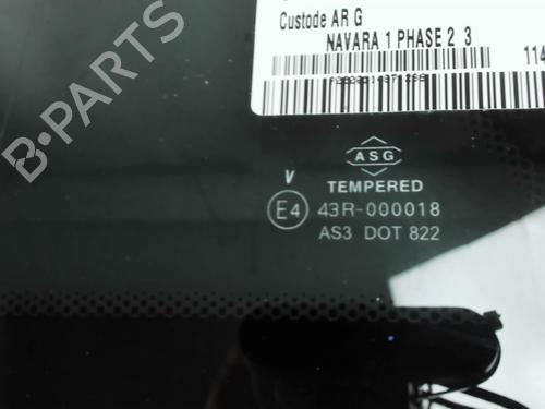 Used Rear left door window Rear left door window NISSAN NAVARA NP300 (D40) 3.0 dCi 4WD (231 hp) 33559487 33559487