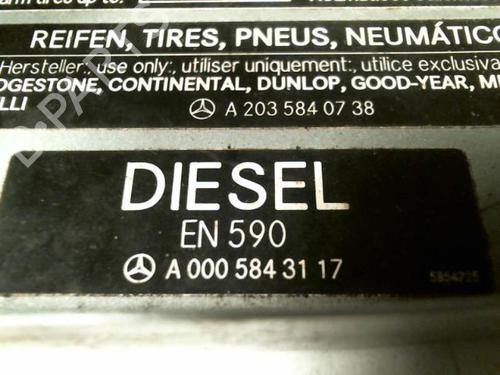Klapa wlewu paliwa MERCEDES-BENZ C-CLASS (W203) C 270 CDI (203.016) | BP20475209C131 
