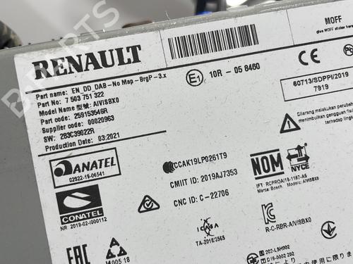 Radio RENAULT CLIO V (B7_) 1.0 TCe 90 (B7MT) | BP29491201E6 