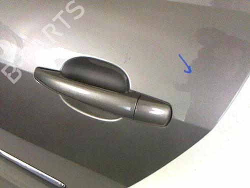 Left rear door PEUGEOT 407 (6D_) 2.0 HDi 135 (6DRHRH, 6DRHRE, 6DRHRG, 6DRHRJ) | BP20414910C4 