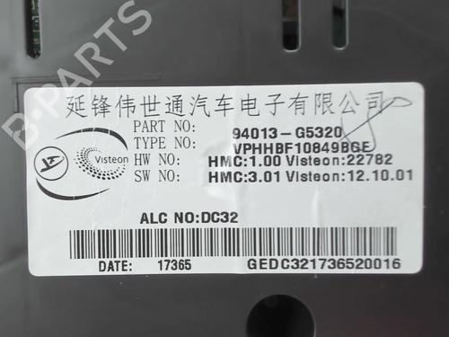 Used Instrument cluster KIA NIRO I (DE) 1.6 GDI Hybrid (141 hp) 21237386