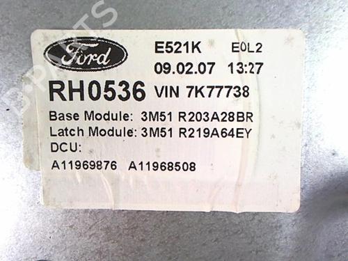 Used Front right window mechanism FORD FOCUS C-MAX (DM2) 1.6 TDCi (90 hp) 20399363