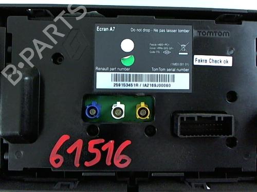 Used Display monitor Display monitor RENAULT MEGANE III Grandtour (KZ0/1) 1.5 dCi (KZ1M, KZ1W, KZ0R) (106 hp) 20444586 20444586
