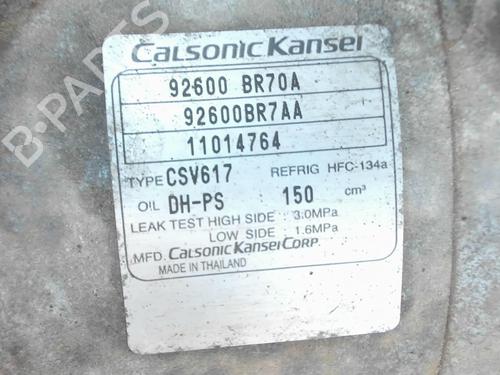 AC compressor NISSAN QASHQAI / QASHQAI +2 I (J10, NJ10, JJ10E) 2.0 dCi All-wheel Drive | BP20390843M34 