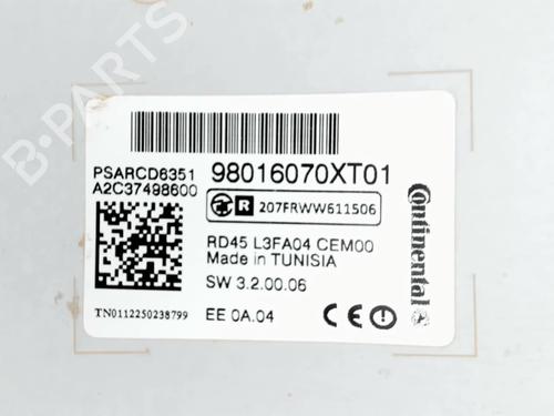 Radio CITROËN BERLINGO Box Body/MPV (B9) 1.6 HDi / BlueHDi 75 | BP26964916E6 