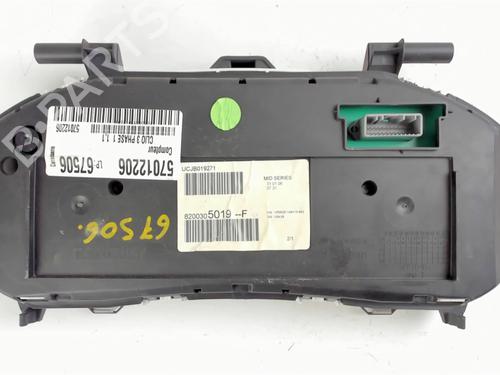 Instrument cluster RENAULT CLIO III (BR0/1, CR0/1) 1.2 16V (BR02, BR0J, BR11, CR02, CR0J, CR11) | BP20390964C47 