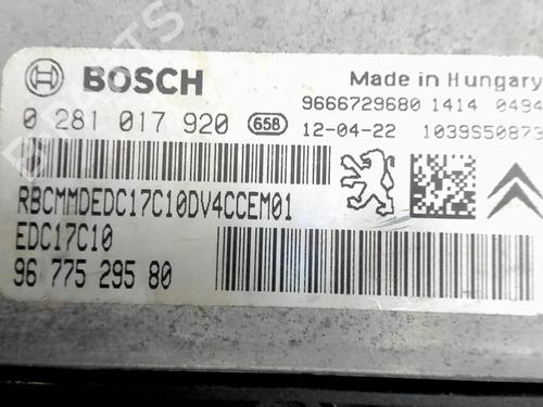 Engine control unit (ECU) PEUGEOT 208 I (CA_, CC_) 1.4 HDi | BP25009213M57 
