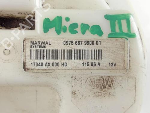 Fuel pump NISSAN MICRA III (K12) 1.2 16V | BP20469858M76 