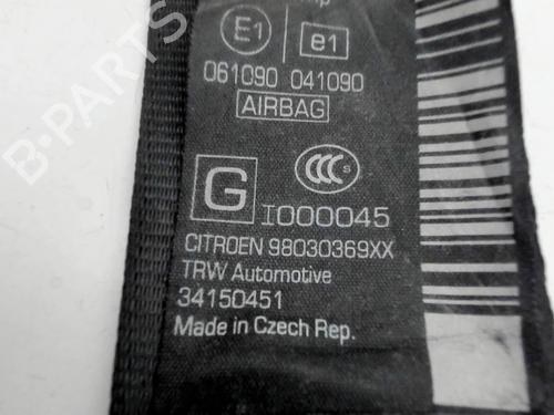 Front left seatbelt CITROËN DS3 (SA_) 1.2 VTi 82 | BP39760243I26 - Image 3