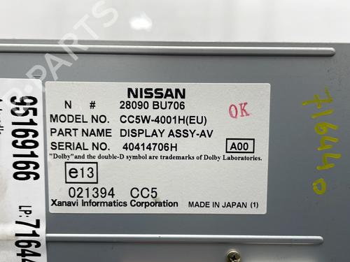 Radio NISSAN ALMERA TINO (V10) 2.2 dCi | BP20928897E6 