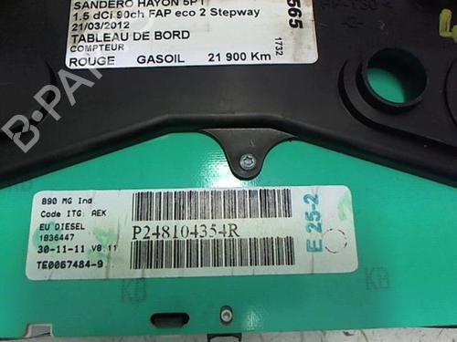 Used Instrument cluster Instrument cluster DACIA SANDERO 1.5 dCi (88 hp) 20457455 20457455