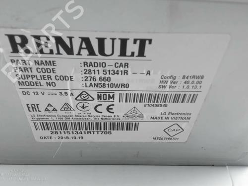Radio RENAULT CLIO IV (BH_) 1.5 dCi 90 | BP29638872E6 