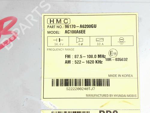 Radio HYUNDAI i30 (GD) 1.6 CRDi | BP20404750E6 