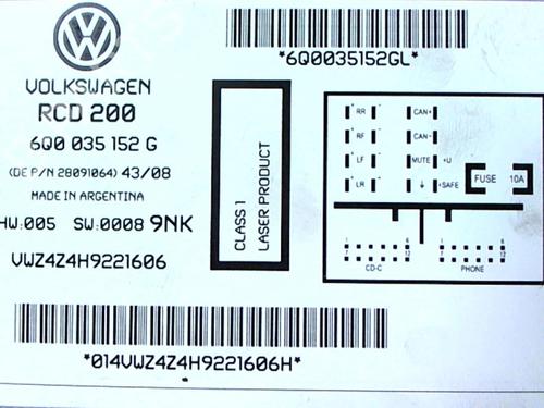 Radio VW POLO (9N_, 9A_) 1.4 TDI | BP21235088E6 