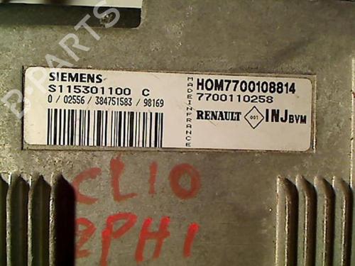 Motorstyringsenhet RENAULT CLIO II (BB_, CB_) 1.4 (B/CB0C, B/CB0S) | BP20411022M57 