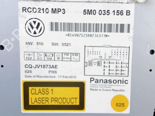Used Radio Radio VW POLO V (6R1, 6C1) 1.6 TDI (75 hp) 20465293 20465293