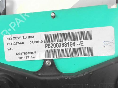 Used Instrument cluster Instrument cluster RENAULT TRAFIC II Van (FL) 2.0 dCi 90 (FL0H, FL00, FL01, FL0M, FL0P, FL0S) (90 hp) 20386370 20386370