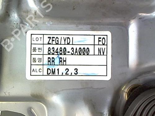 Rear right window mechanism HYUNDAI TRAJET (FO) 2.0 CRDi | BP20457601C25 
