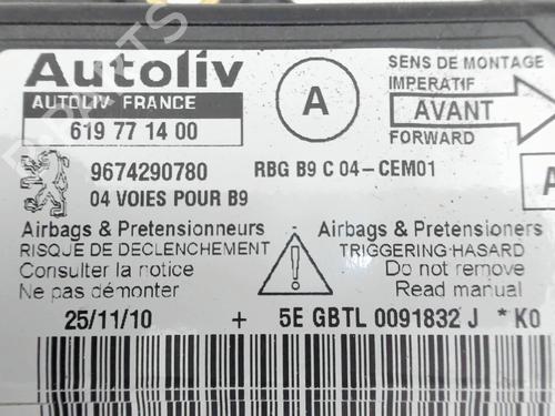 ECU airbags PEUGEOT PARTNER Tepee 1.6 HDi | BP29514016M53 