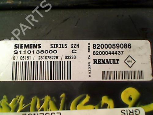 Engine control unit (ECU) RENAULT TWINGO I (C06_) 1.2 (C066, C068) | BP20432886M57 