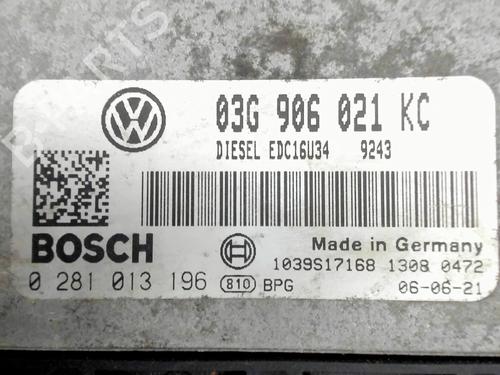 Engine control unit (ECU) VW TOURAN (1T1, 1T2) 1.9 TDI | BP29921730M57
