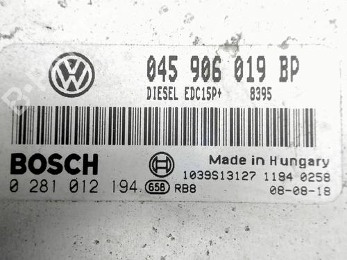Engine control unit (ECU) VW POLO IV (9N_, 9A_) 1.4 TDI | BP29374939M57 