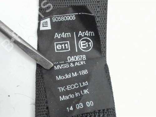 Used Rear left seatbelt OPEL ZAFIRA A MPV (T98) 2.0 DI 16V (F75) (82 hp) 20441240