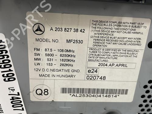 Radio MERCEDES-BENZ C-CLASS Coupe (CL203) C 220 CDI (203.708) | BP26532280E6 