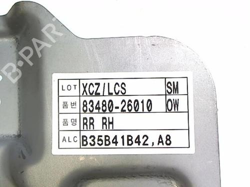 Rear right window mechanism HYUNDAI SANTA FÉ I (SM) 2.0 CRDi 4x4 | BP20452167C25 