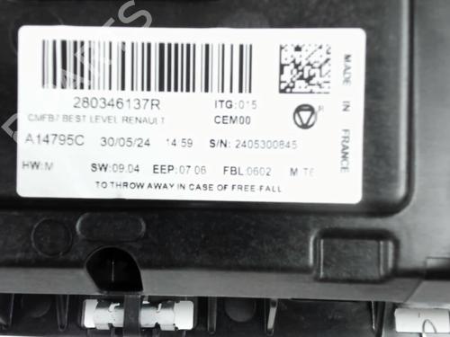Display monitor RENAULT CLIO V (B7_) 1.0 TCe 90 (B7MT) | BP33131321C48 - Image 2