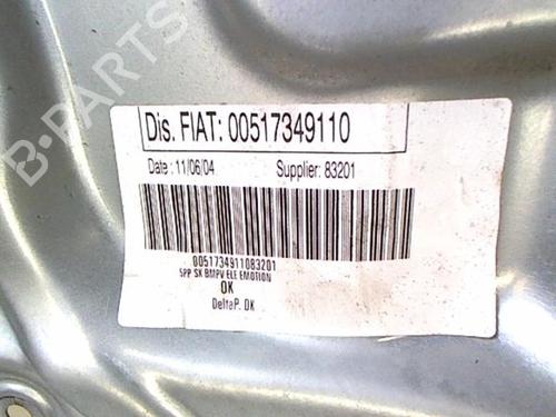 Used Rear left window mechanism Rear left window mechanism FIAT IDEA (350_) 1.9 JTD (101 hp) 21231667 21231667