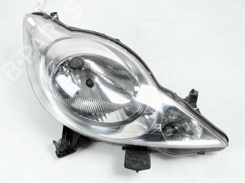 Højre forlygte PEUGEOT 107 (PM_, PN_) 1.4 HDi (54 hp) 29976519