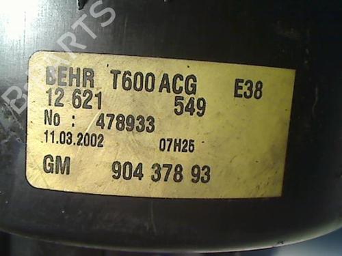 Heater blower motor OPEL ZAFIRA A MPV (T98) 2.0 DI 16V (F75) | BP20478651M62 