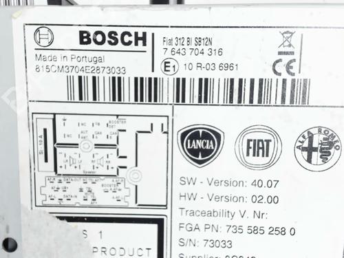 Radio FIAT 500 (312_) 1.2 (312AXA1A) | BP22104204E6