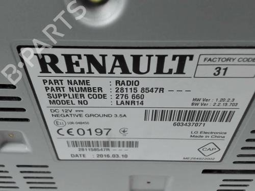 Used Radio Radio RENAULT KADJAR (HA_, HL_) 1.5 dCi 110 (HLA3) (110 hp) 39733543 39733543