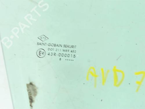 Front right door window DACIA SANDERO II 1.0 SCe 75 (B8JC, B8JD, B8NC) | BP28449821C19 