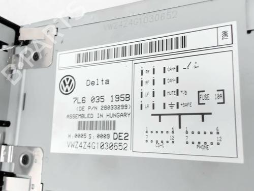 Bilradio VW TOUAREG (7LA, 7L6, 7L7) 3.0 V6 TDI | BP29374984E6 