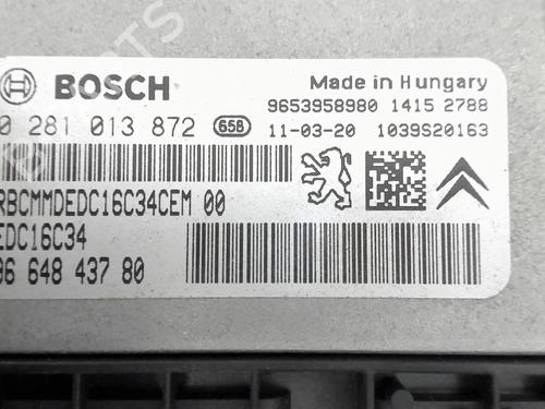Engine control unit (ECU) PEUGEOT PARTNER Box Body/MPV 1.6 HDi | BP28811061M57  - Image 5