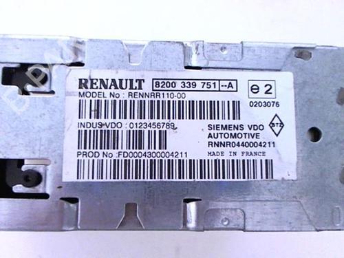 Radio RENAULT VEL SATIS (BJ0_) 2.0 16V Turbo (BJ0K) | BP20415643E6 